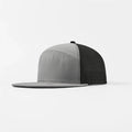 Foremost 6023 Perf Flat Bill Hat – Black+D.Grey - Customized with Your Logo