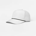Foremost 6526P - 5 Panel Laser Performance Rope Hat – White K178-12 - Customized with Your Logo