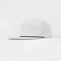 Foremost 5015P Perf 5-Panel Umpqua Rope Hat – White K106-1 - Customized with Your Logo