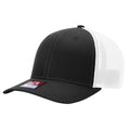 Richardson 110 R-Flex Trucker Cap (Flex Fitted) – Black/White - Customized with Your Logo