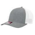 Richardson 110 R-Flex Trucker Cap (Flex Fitted) – Heather Grey/White - Customized with Your Logo