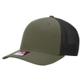 Richardson 110 R-Flex Trucker Cap (Flex Fitted) – Loden/Black - Customized with Your Logo