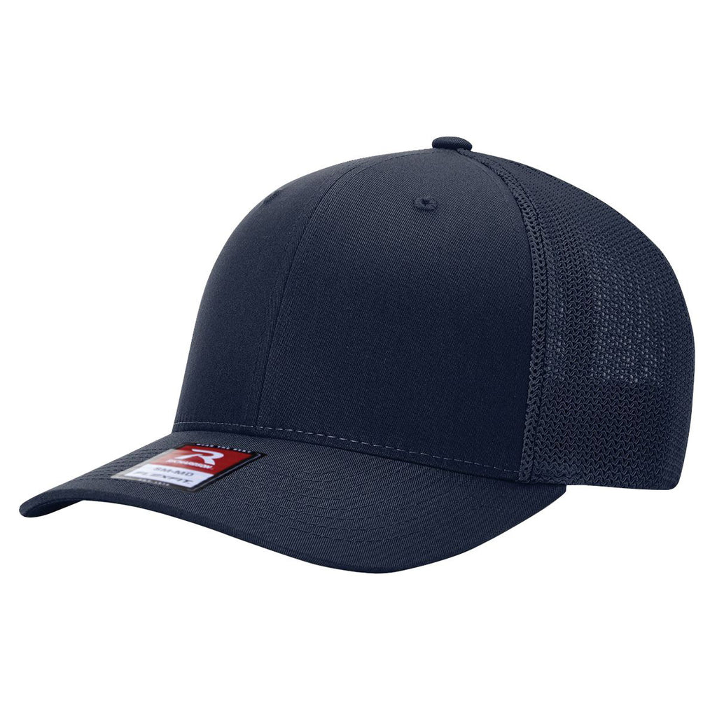 Richardson 110 R-Flex Trucker Cap (Flex Fitted) – Navy - Customized with Your Logo