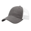 Richardson 111 Garment Washed Trucker Hat – Charcoal/White - Customized with Your Logo