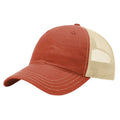 Richardson 111 Garment Washed Trucker Hat – Texas Orange/Khaki - Customized with Your Logo