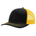 Richardson 112 Classic 6-Panel Trucker Hat – Black/Gold - Customized with Your Logo