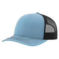 Richardson 112 Classic 6-Panel Trucker Hat –  Columbia Blue/Black - Customized with Your Logo