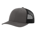 Richardson 112 Classic 6-Panel Trucker Hat –  Charcoal/Black - Customized with Your Logo