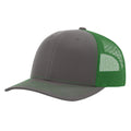 Richardson 112 Classic 6-Panel Trucker Hat – Charcoal/Kelly - Customized with Your Logo