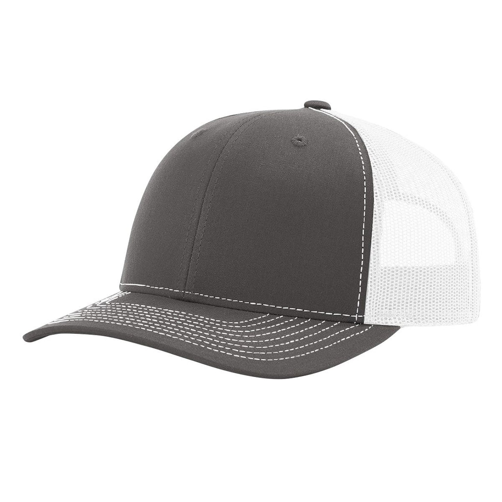 Richardson 112 Classic 6-Panel Trucker Hat –  Charcoal/White - Customized with Your Logo (Copy)