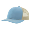Richardson 112 Classic 6-Panel Trucker Hat –  Columbia Blue/Khaki - Customized with Your Logo