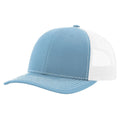 Richardson 112 Classic 6-Panel Trucker Hat –  Columbia Blue/White - Customized with Your Logo