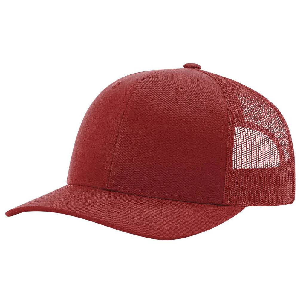 Richardson 112 Classic 6-Panel Trucker Hat –  Cardinal - Customized with Your Logo