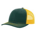 Richardson 112 Classic 6-Panel Trucker Hat –  Dark Green/Gold - Customized with Your Logo