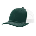 Richardson 112 Classic 6-Panel Trucker Hat –  Dark Green/White - Customized with Your Logo