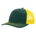Richardson 112 Classic 6-Panel Trucker Hat –  Dark Green/Yellow - Customized with Your Logo
