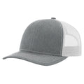Richardson 112 Classic 6-Panel Trucker Hat – Heather Grey/Light Grey - Customized with Your Logo