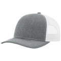 Richardson 112 Classic 6-Panel Trucker Hat – Heather Grey/White - Customized with Your Logo