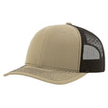 Richardson 112 Classic 6-Panel Trucker Hat – Khaki/Coffee - Customized with Your Logo