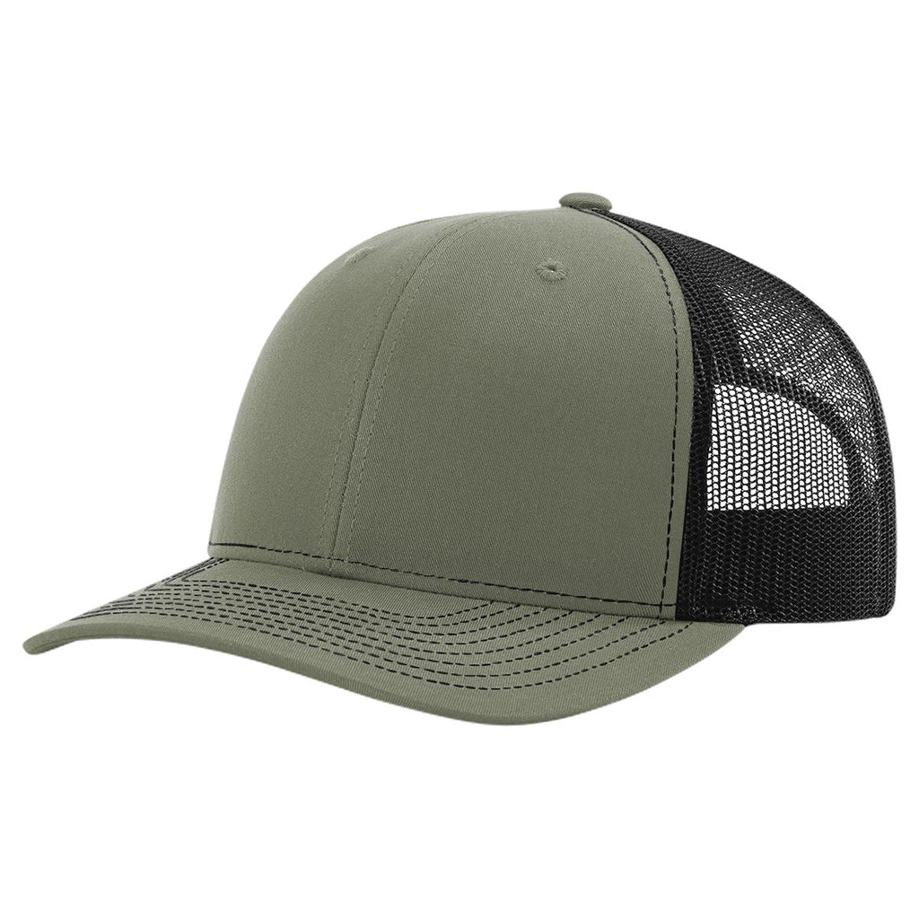 Richardson 112 Classic 6-Panel Trucker Hat – Loden/Black - Customized with Your Logo