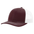 Richardson 112 Classic 6-Panel Trucker Hat – Maroon/White - Customized with Your Logo