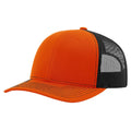 Richardson 112 Classic 6-Panel Trucker Hat –  Orange/Black - Customized with Your Logo