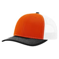 Richardson 112 Classic 6-Panel Trucker Hat –  Orange/White/Black - Customized with Your Logo