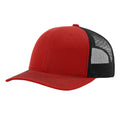 Richardson 112 Classic 6-Panel Trucker Hat –  Red/Black - Customized with Your Logo