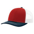 Richardson 112 Classic 6-Panel Trucker Hat –  Red/White/Navy - Customized with Your Logo