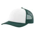 Richardson 112 Classic 6-Panel Trucker Hat – White/Dark Green - Customized with Your Logo