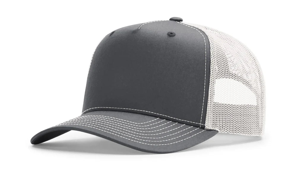 Richardson 112FPC Five Panel Champ Trucker Hat –Charcoal/Ice Grey - Customized with Your Logo