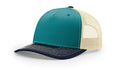 Richardson 112 FP  5-Panel Trucker Hat –  Blue Teal/Birch/Navy - Customized with Your Logo
