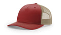 Richardson 112 FP  5-Panel Trucker Hat –  Cardinal/Tan - Customized with Your Logo