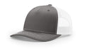 Richardson 112 FP  5-Panel Trucker Hat –  Charcoal/White - Customized with Your Logo