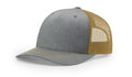 Richardson 112 FP  5-Panel Trucker Hat –  Heather Grey/Amber Gold - Customized with Your Logo