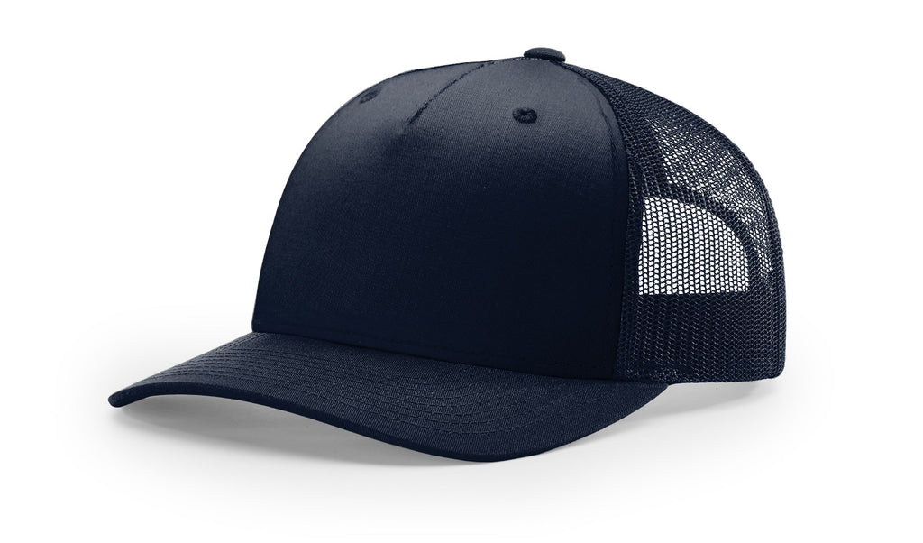 Richardson 112 FP  5-Panel Trucker Hat –  Navy - Customized with Your Logo