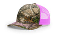 Richardson 112 PFP  5-Panel Trucker Hat – Realtree Edge/Neon Pink - Customized with Your Logo