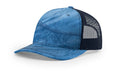 Richardson 112 PFP  5-Panel Trucker Hat –  Realtree Fishing Light Blue/Navy - Customized with Your Logo