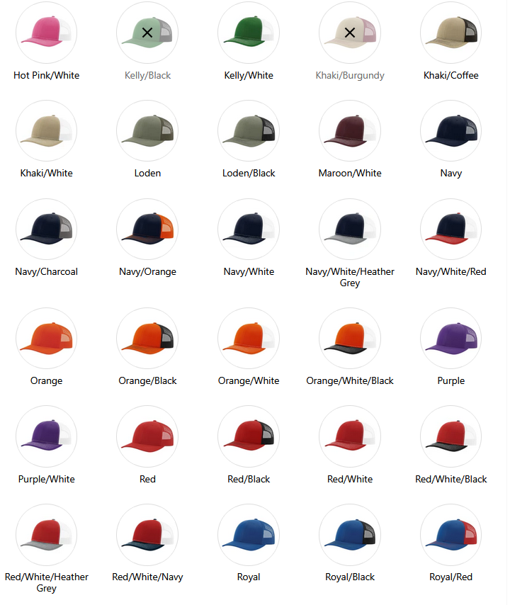 #1 Fan Hat – Richardson 112 (Personalized)