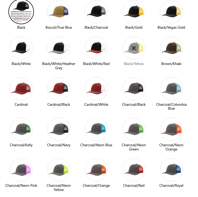 #1 Fan Hat – Richardson 112 (Personalized)