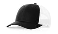 Richardson 115 Low Profile Trucker Hat –  Black/White - Customized with Your Logo
