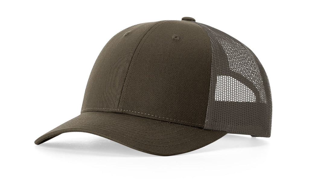 Richardson 115 Low Profile Trucker Hat – Chocolate Chip/Grey-Brown - Customized with Your Logo