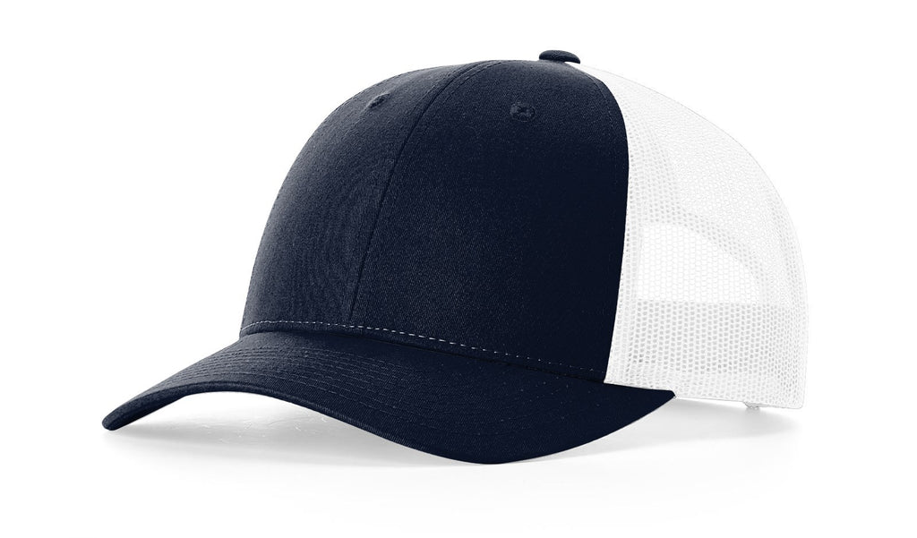 Richardson 115 Low Profile Trucker Hat – Navy/White- Customized with Your Logo