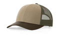 Richardson 115 Low Profile Trucker Hat – Tan/Loden/Brown - Customized with Your Logo