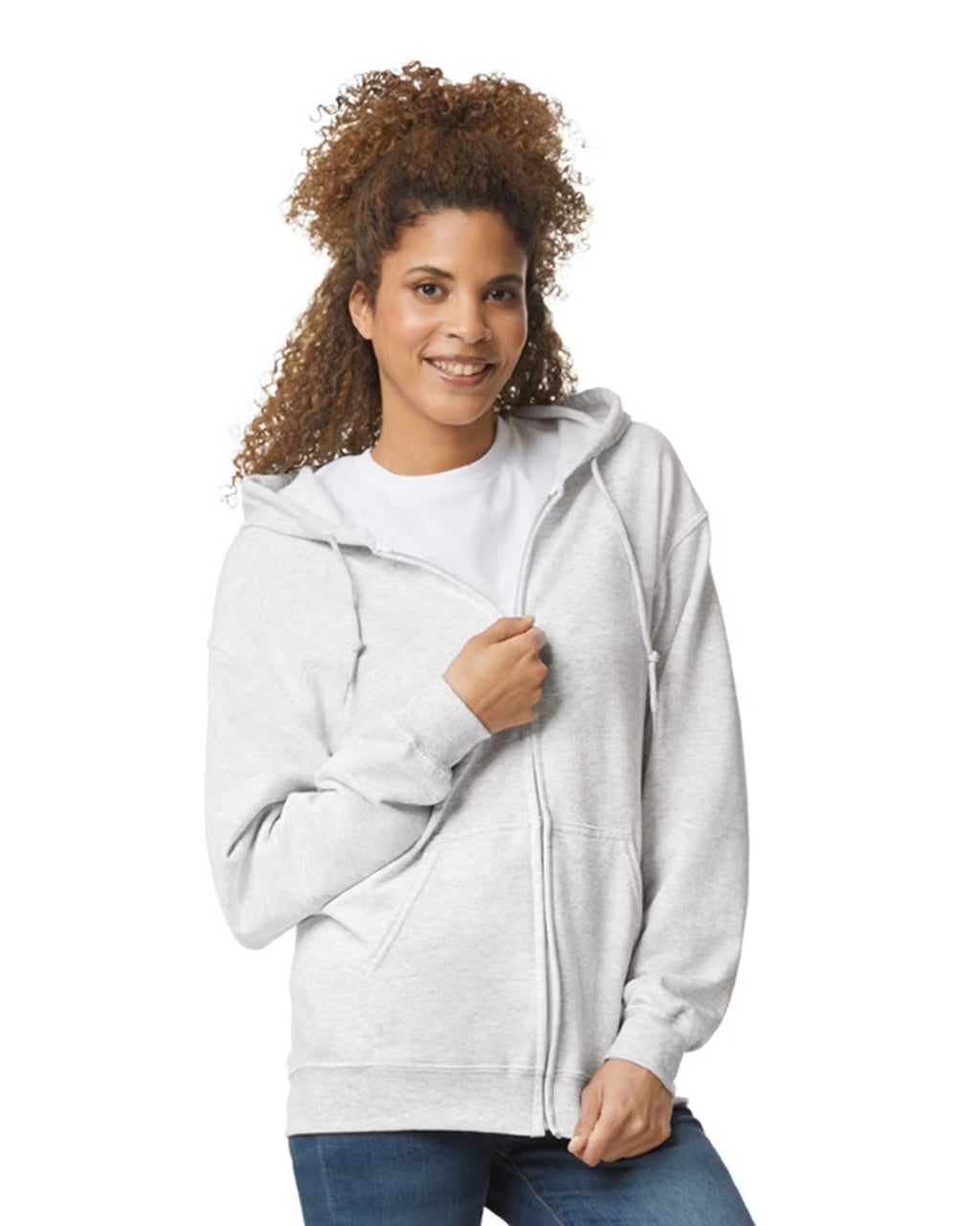 Gildan G186 - Unisex Heavy Blend 50/50 Full-Zip Hoodie - Custom Logo - 4" Left Chest Print