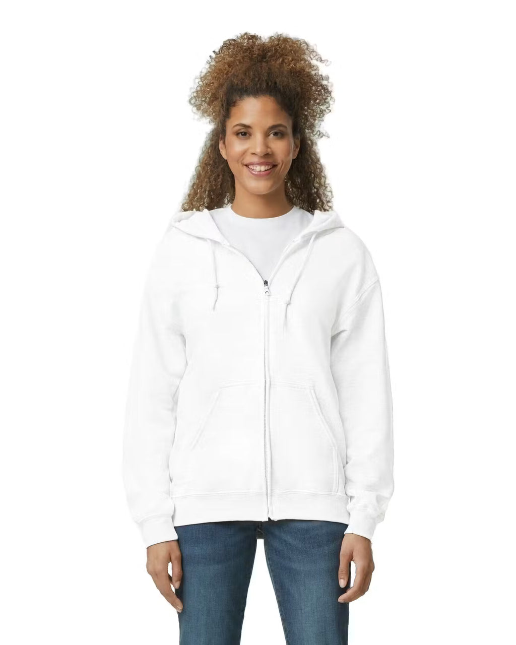Gildan G186 - Unisex Heavy Blend 50/50 Full-Zip Hoodie - Custom Logo - 4" Left Chest Print