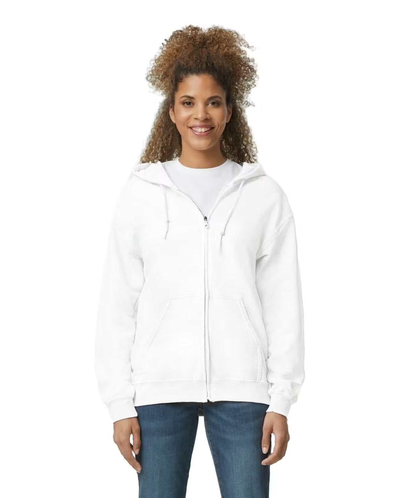 Gildan G186 - Unisex Heavy Blend 50/50 Full-Zip Hoodie - Custom Logo - 4" Left Chest Print