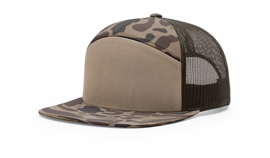 Richardson 168, 168P 7panel Flatbill Tree Hugger Snapback Hat
