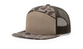 Richardson 168P Printed 7 Panel Trucker Hat – Bark Duck Camo/Brown - Customized with Your Logo