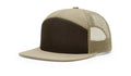 Richardson 168 -  7-Panel Trucker Hat –  Brown/Khaki - Customized with Your Logo